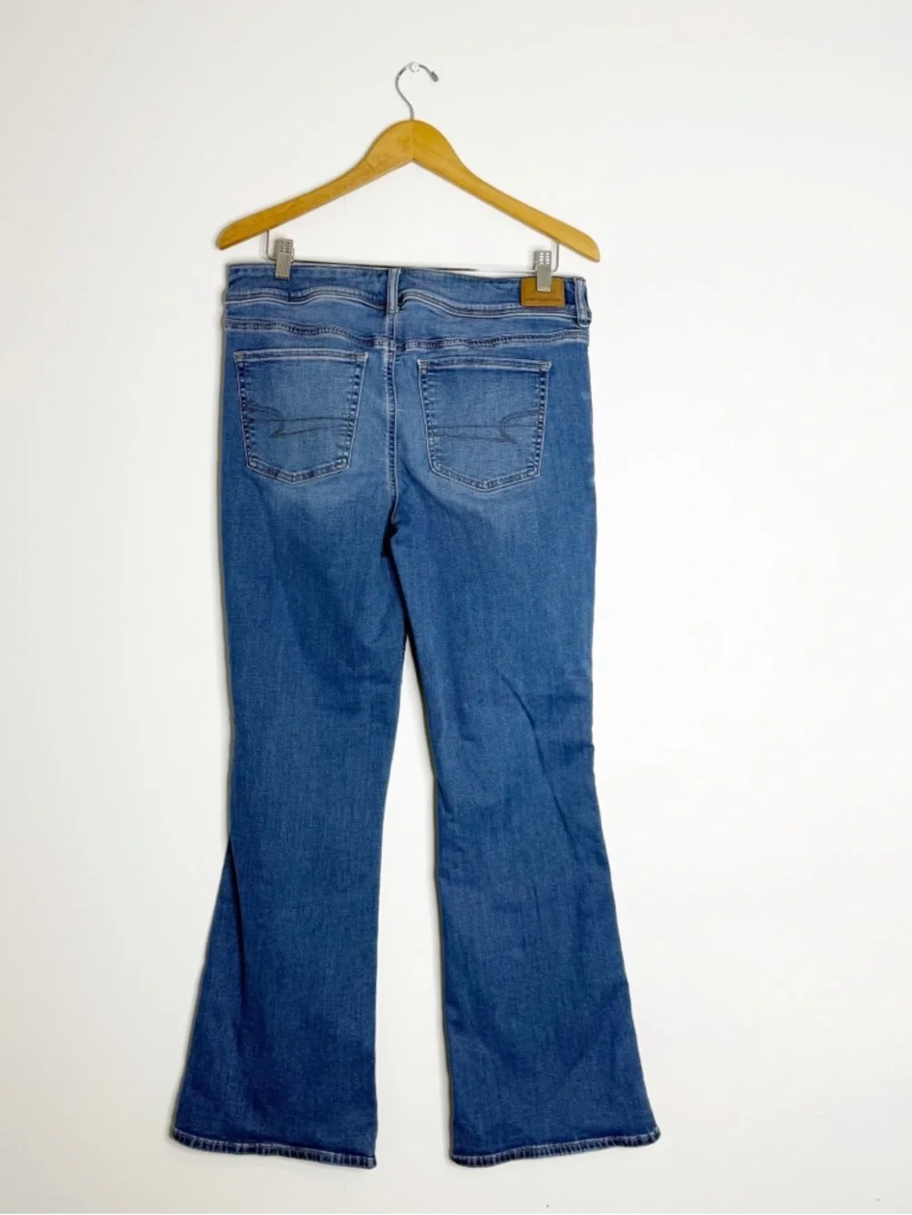 American Eagle Kick Boot Jeans Size 12 Next Level Stretch High Rise Flare